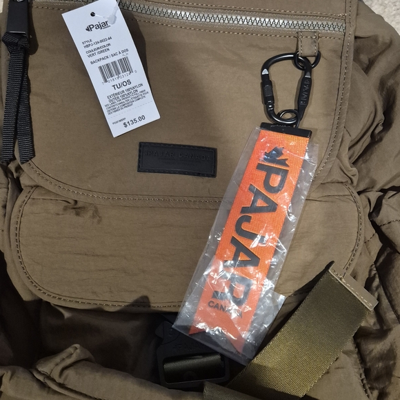 Parachute Nylon Backpack In Green - Picture 6 of 7